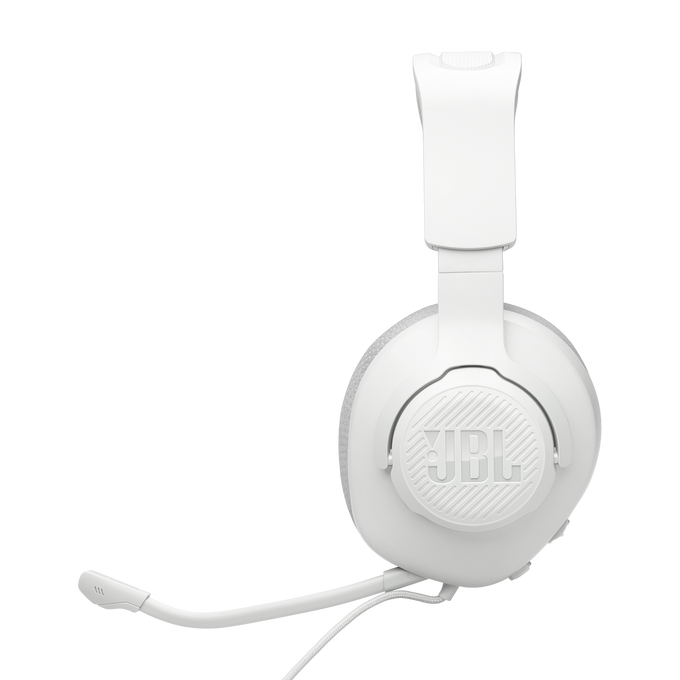 JBL Quantum 100M2 - White - Wired over-ear gaming headset with detachable mic and mute option - Left image number null